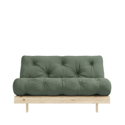 Canapé convertible 140x200cm en bois naturel et tissu  - ROOTS KARUP DESIGN
