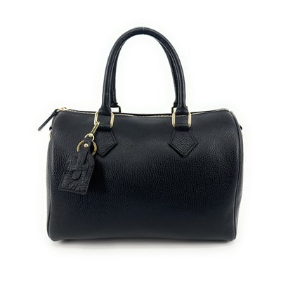 Sac à main bowling en cuir grainé italien BOOLIN OH MY BAG