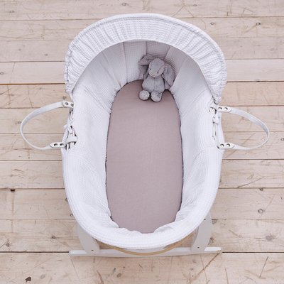 Pack 2 Safe Nights Moses Basket Fitted Sheets SILENTNIGHT