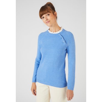Pull mélange alpaga col broderie anglaise DAMART