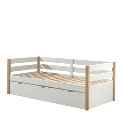 Lit enfant banquette 1 tiroir en bois 90x200cm - TOURCO DRAWER