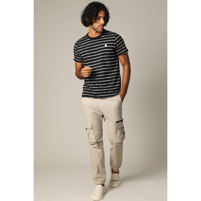 Pantalon cargo en coton avec taille élastiquée et cordon MONROE DEELUXE