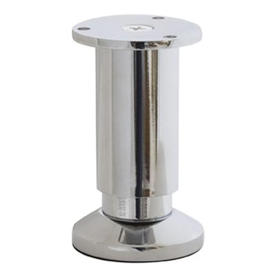 Pied De Meuble Chromé Réglable H10 À 11,5 Cm X Ø5,8 Cm BAR PLUS