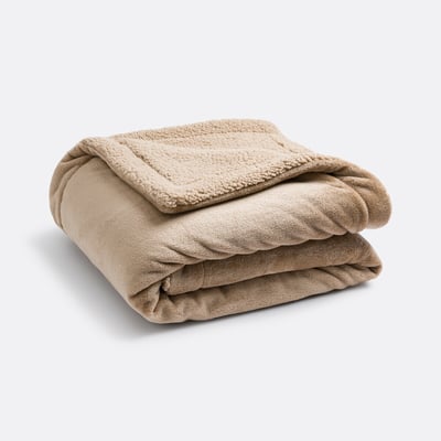 Plaid polaire et sherpa, Maxine LA REDOUTE INTERIEURS