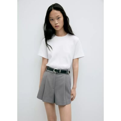 T-shirt coton col rond MANGO