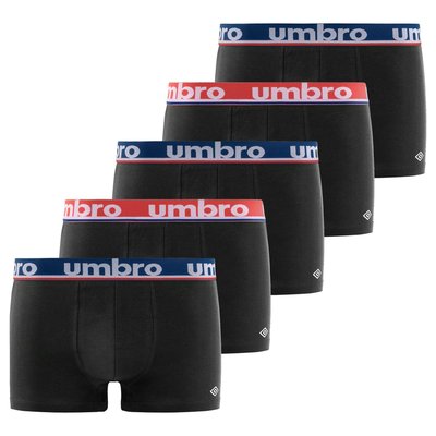 Lot de 5 Boxers coton Uni UMBRO
