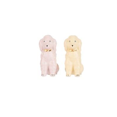 Ceramic Poodle Salt & Pepper Shakers YVONNE ELLEN