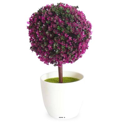 Mini plante topiaire Violet déco H25 cm e ARTIFICIELLES