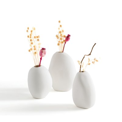 Confezione da 3 vasi in ceramica H9,5/10/12 cm, Hedna LA REDOUTE INTERIEURS
