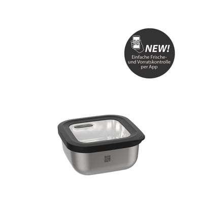 Boîte de conservation fraîcheur PROVIDO, carrée, 400 ml (Contrôle de la fraîcheur et des stocks via application) GEFU