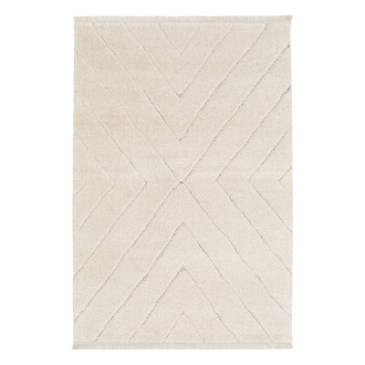 Tapis intérieur tufté avec légers reliefs créme MERYL SWEEEK