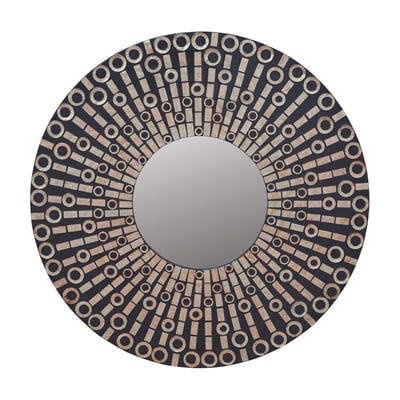 Miroir rond en nacre D.100 cm - KEY SIGNATURE