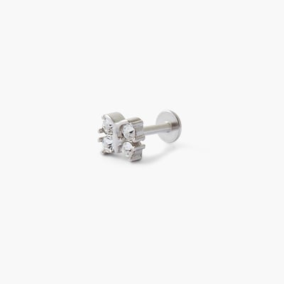 Piercing stud helix/tragus papillon strass BALABOOSTE