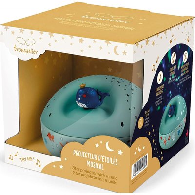 Veilleuse musicale bébé projection plafond Baleine océan TROUSSELIER