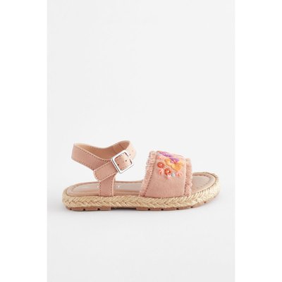 Espadrilles brodées bout ouvert NEXT