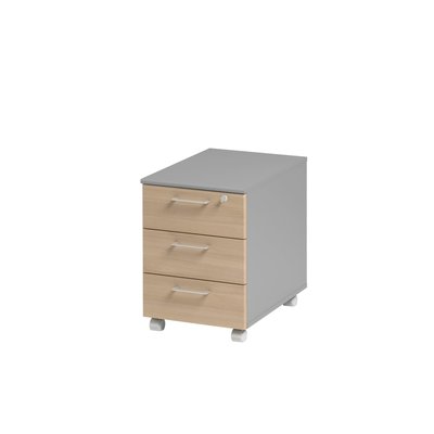 Caisson mobile 3 tiroirs monté finition JAZZ + GAMI