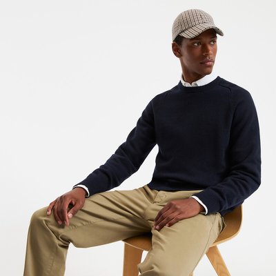 Sweter z okrągłym dekoltem z wełny jagnięcej Signature ELIOT LA REDOUTE COLLECTIONS