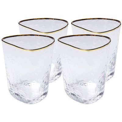 Lot de 4 verres à eau, HOMMAGE KARE DESIGN