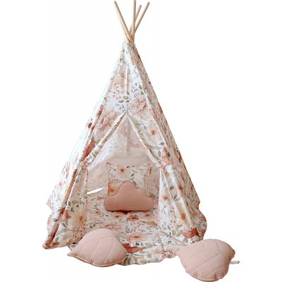 Tente tipi en coton, Flower Power RECOLLECTION