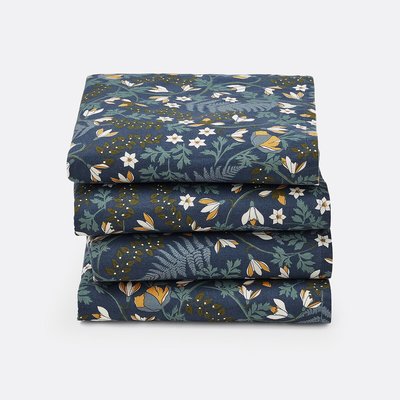 4 serviettes de table coton lavé longina imprimé LA REDOUTE INTERIEURS