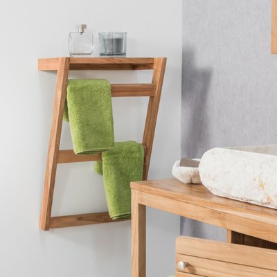 Porte serviette en teck rectangle à fixer WANDA COLLECTION