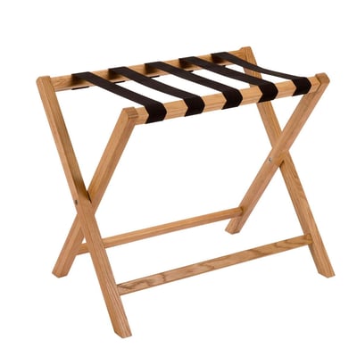 Porte-bagage en bois de chêne pliable 68X44X58CM WADIGA