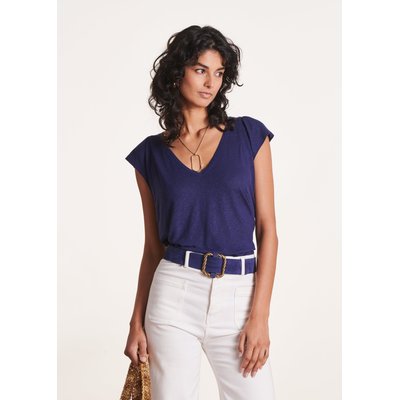 T-shirt ample manches courtes en lyocell lin LA FEE MARABOUTEE