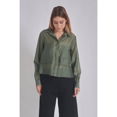 Blouse en voile satiné INARA BENOA