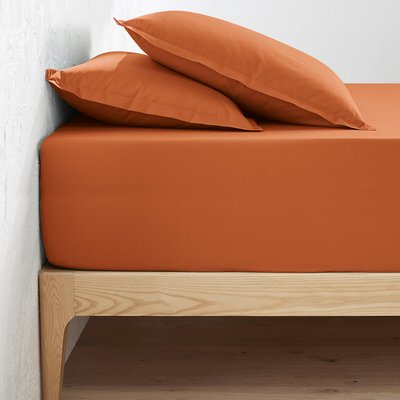Drap housse percale coton, bonnet 35cm, Scenario LA REDOUTE INTERIEURS