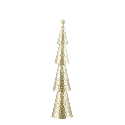 Sapin de Noël décoratif martelé H68 cm YOSHE MICA DECORATIONS
