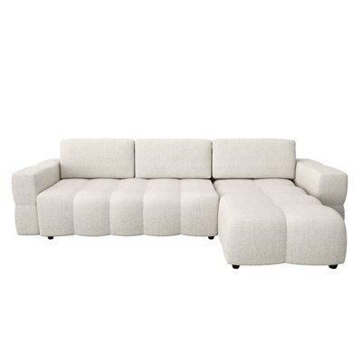 Canapé d'angle en tissu bouclette GABRIEL SIA HOME