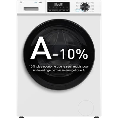 Lave linge hublot ELF814-5b - 8 kg - 1400 tr/min - Classe A - Moteur induction ESSENTIEL B
