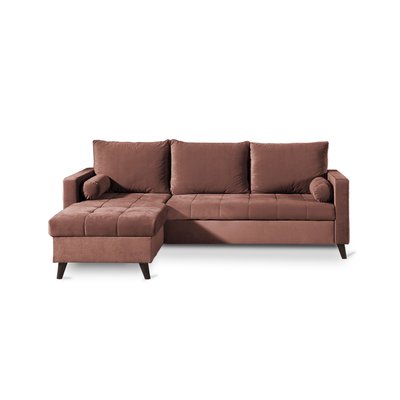 Canapé d'Angle Convertible en Velours 4 places - POLAR LISA DESIGN