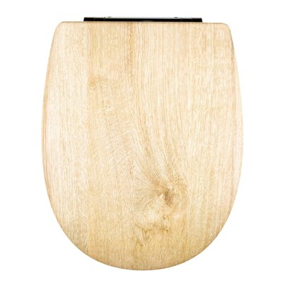 Abattant easy clip au look bois clair HOME MAISON