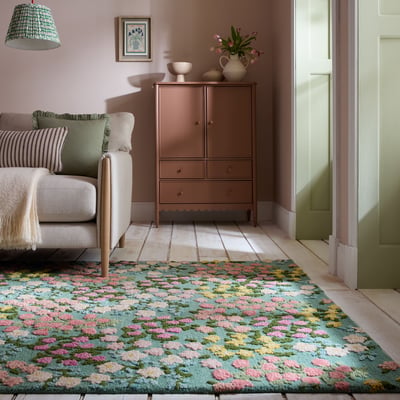 Tapis floral en laine EMILIA FLAIR RUGS