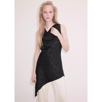 Top jacquard asymétrique MANGO