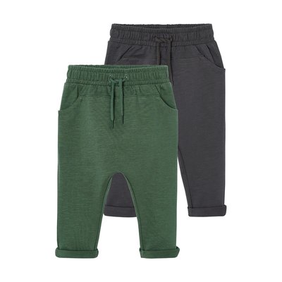 Lot de 2 pantalons en molleton VERTBAUDET