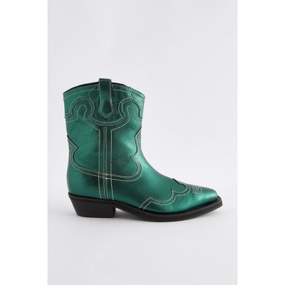 Bottes western à surpiqûres à enfiler NEXT