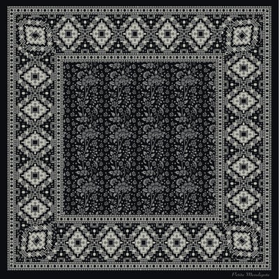 Foulard imprimé, en soie, ANDA PETITE MENDIGOTE
