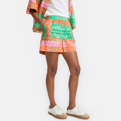 Short à taille élastiquée imprimé cachemire  LA REDOUTE COLLECTIONS