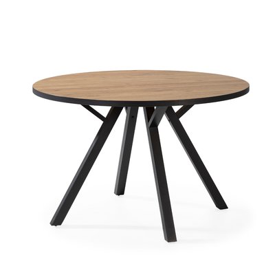 Table ronde avec pieds en métal noir L120 cm - BENI CALICOSY