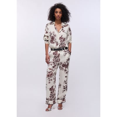 Pantalon en satin imprimé LIU JO