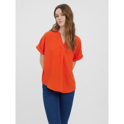 Top à manches courtes Décolleté en V VERO MODA