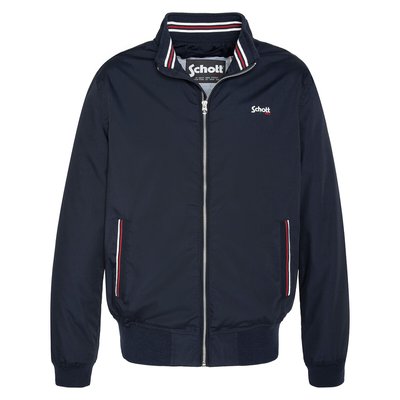 Kenton Zip-Up Jacket with High Neck SCHOTT