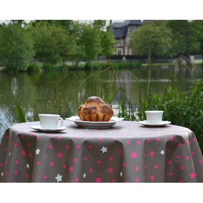 Nappe enduite carrée ou rectangle ETOILES FLEUR DE SOLEIL