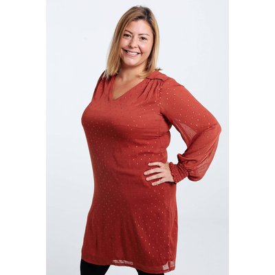 Robe manche plumetis outlet