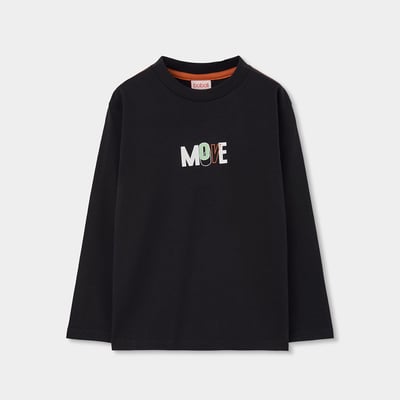 T-shirt garçon en maille imprimé Move BOBOLI