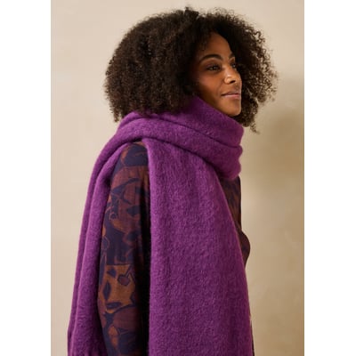 Écharpe fluffy en laine mélangée LA FEE MARABOUTEE