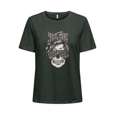 T-shirt de gola redonda, mangas curtas ONLY