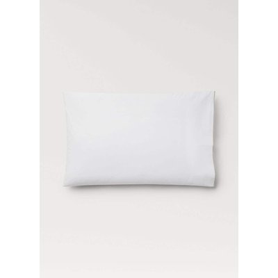 Deux taies d'oreiller percale de coton double overlock 50x75 cm MANGO HOME
